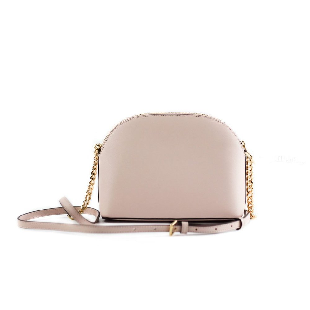 MICHAEL KORS Jet Set Emmy Leather Medium Dome Crossbody Bag - Picture 2 of 2